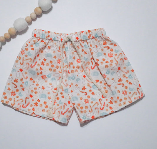 Christmas Milk & Cookies Shorts