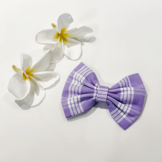 Lavender Palaka Bow